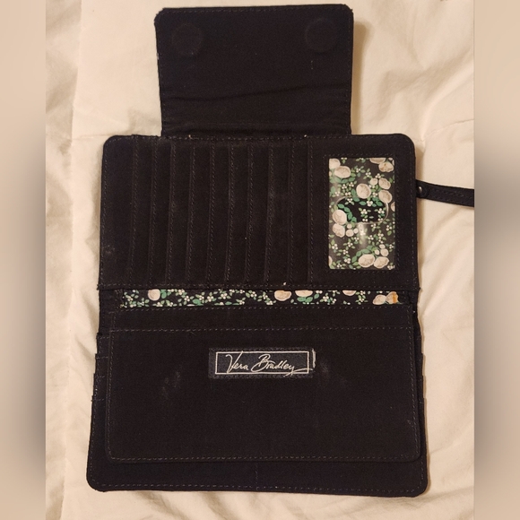 Vera Bradley Black Quilted Wallet - Picture 3 of 6